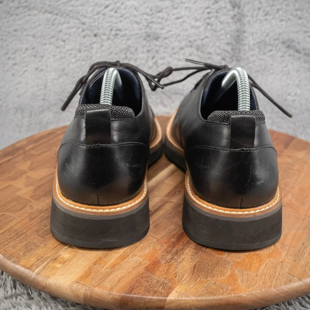 Cole Haan Osborn Plain‎ Toe Derby Shoes Mens 9.5 Black Grand 360 Oxford C33388